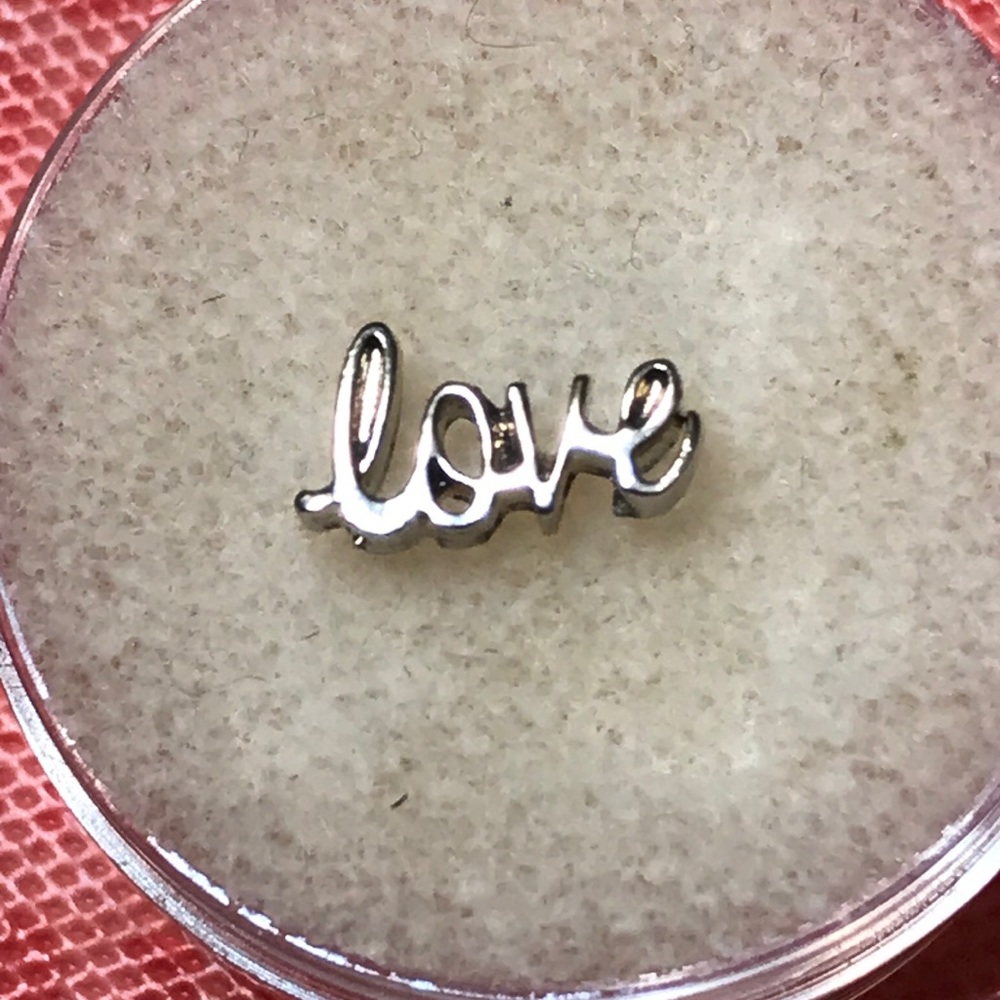 3/$10 Origami Owl Cursive Love Word Charm